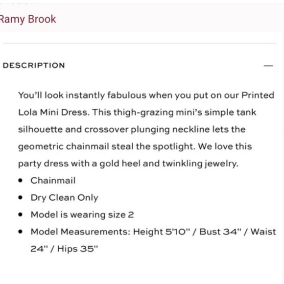 NWT New $485 REMY BROOK DRESS - Picture 7 of 7